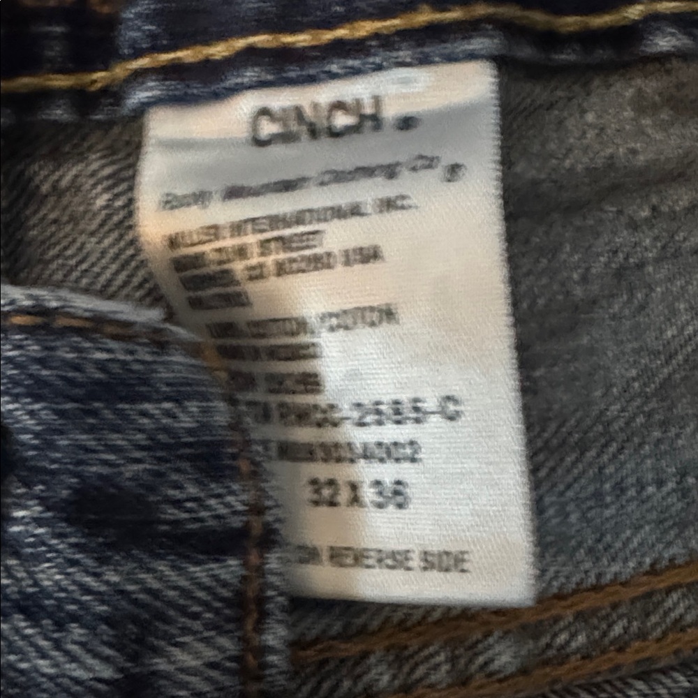 Cinch White Label Relaxed Fit Jeans Size 32x36 - Picture 3 of 5